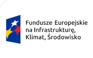 Logo Fundusze Europejskie na Infrastrukturę, Klimat, Środowisko